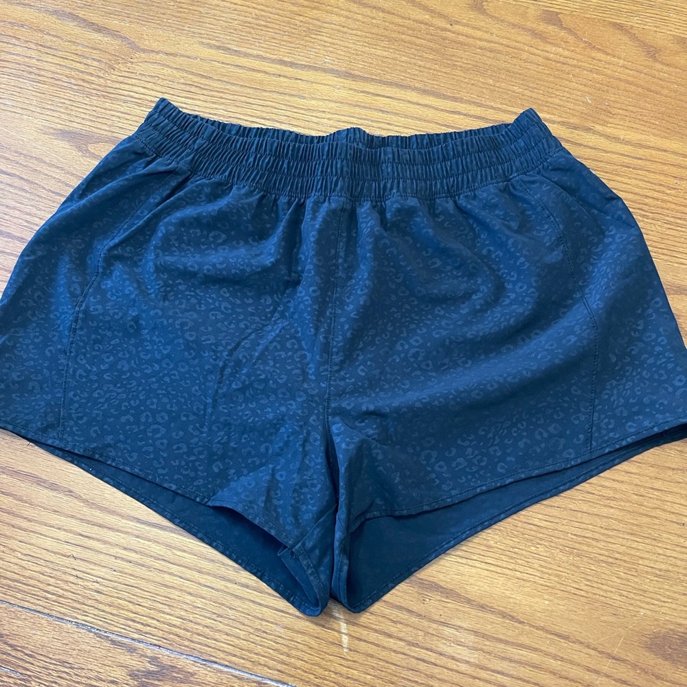 Marika Women's Black Cheetah Athletic Shorts